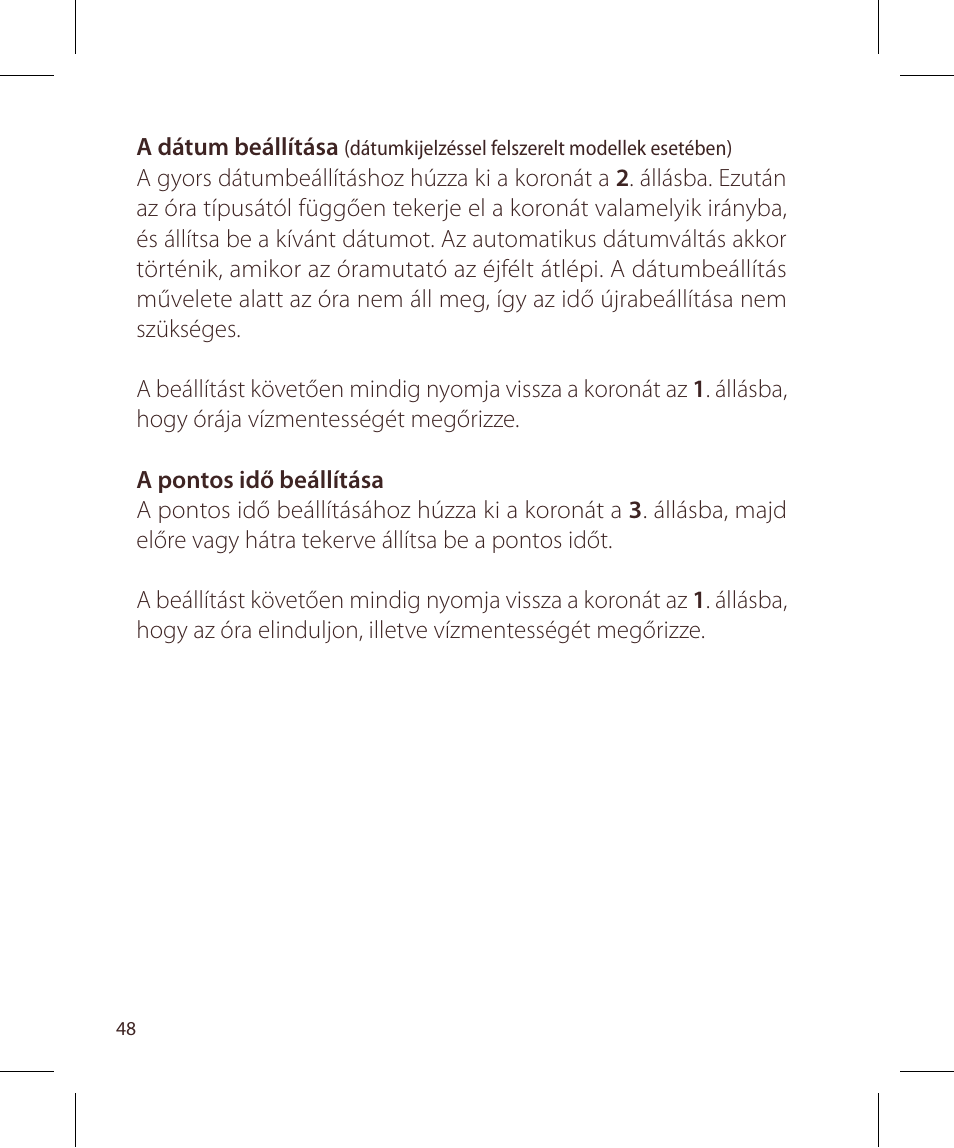 Raymond Weil Кварцевые User Manual | Page 48 / 104