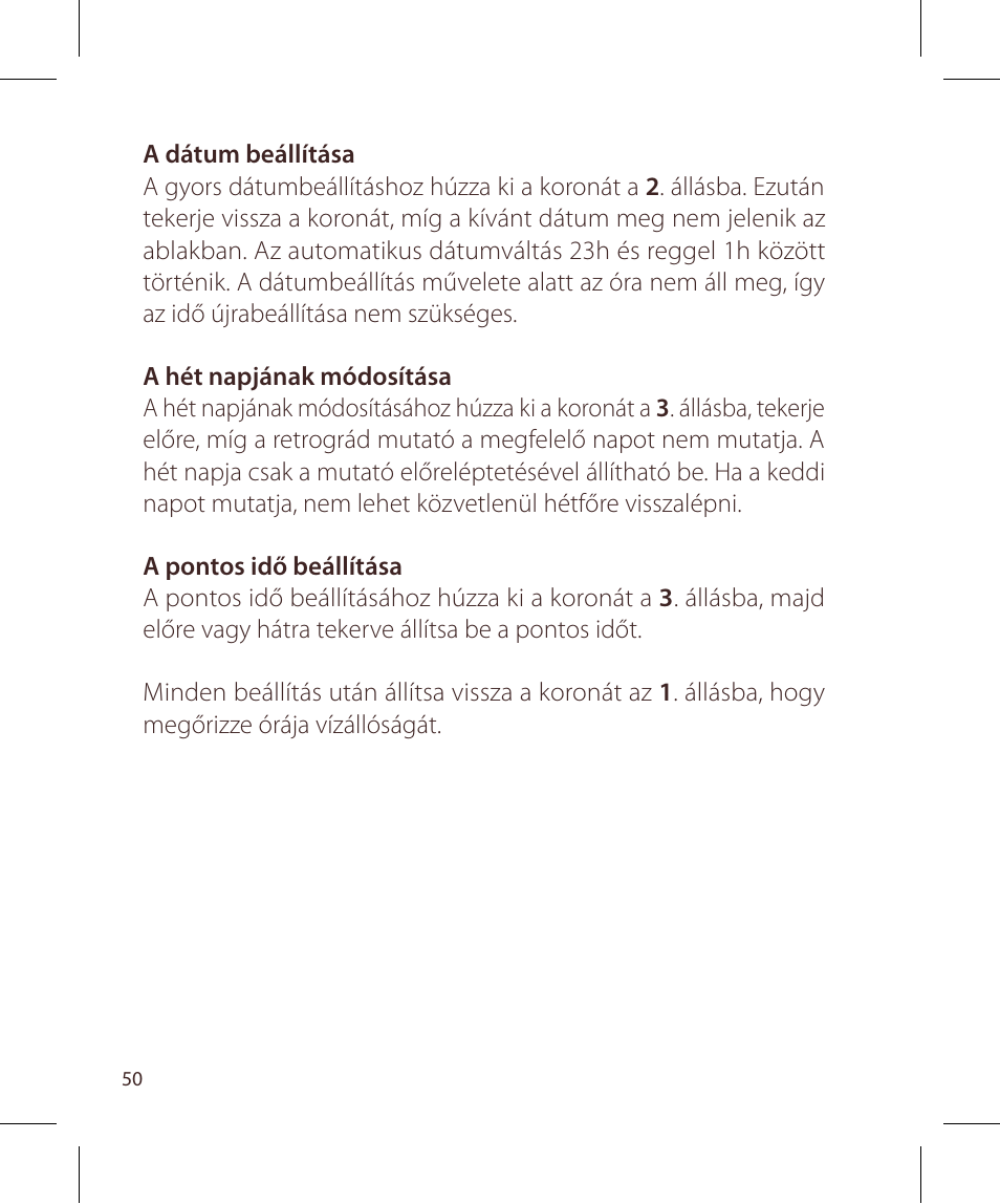 Raymond Weil Кварцевые User Manual | Page 50 / 104