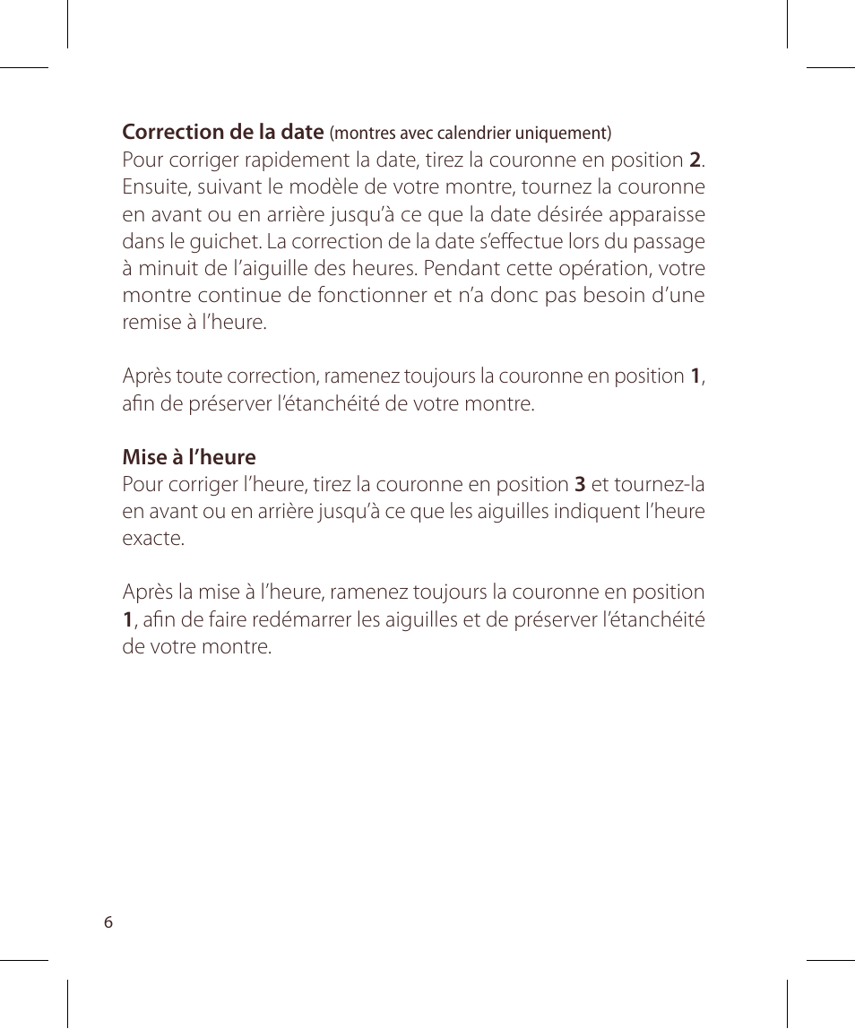 Raymond Weil Кварцевые User Manual | Page 6 / 104