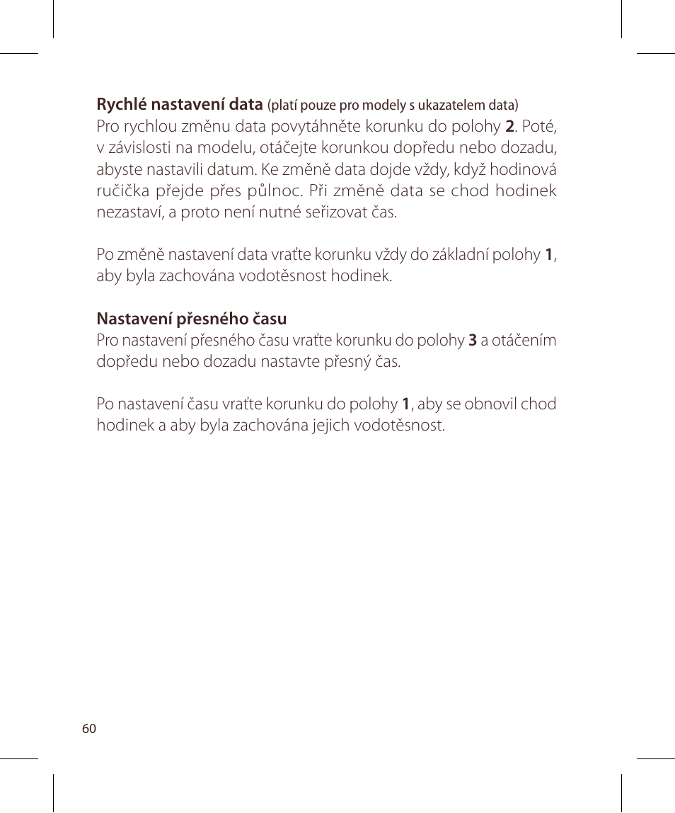 Raymond Weil Кварцевые User Manual | Page 60 / 104