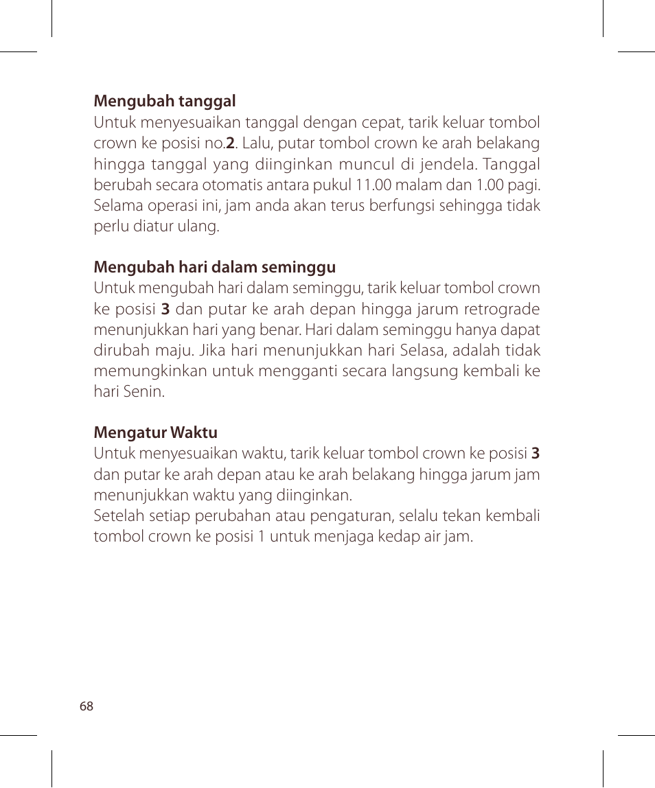 Raymond Weil Кварцевые User Manual | Page 68 / 104