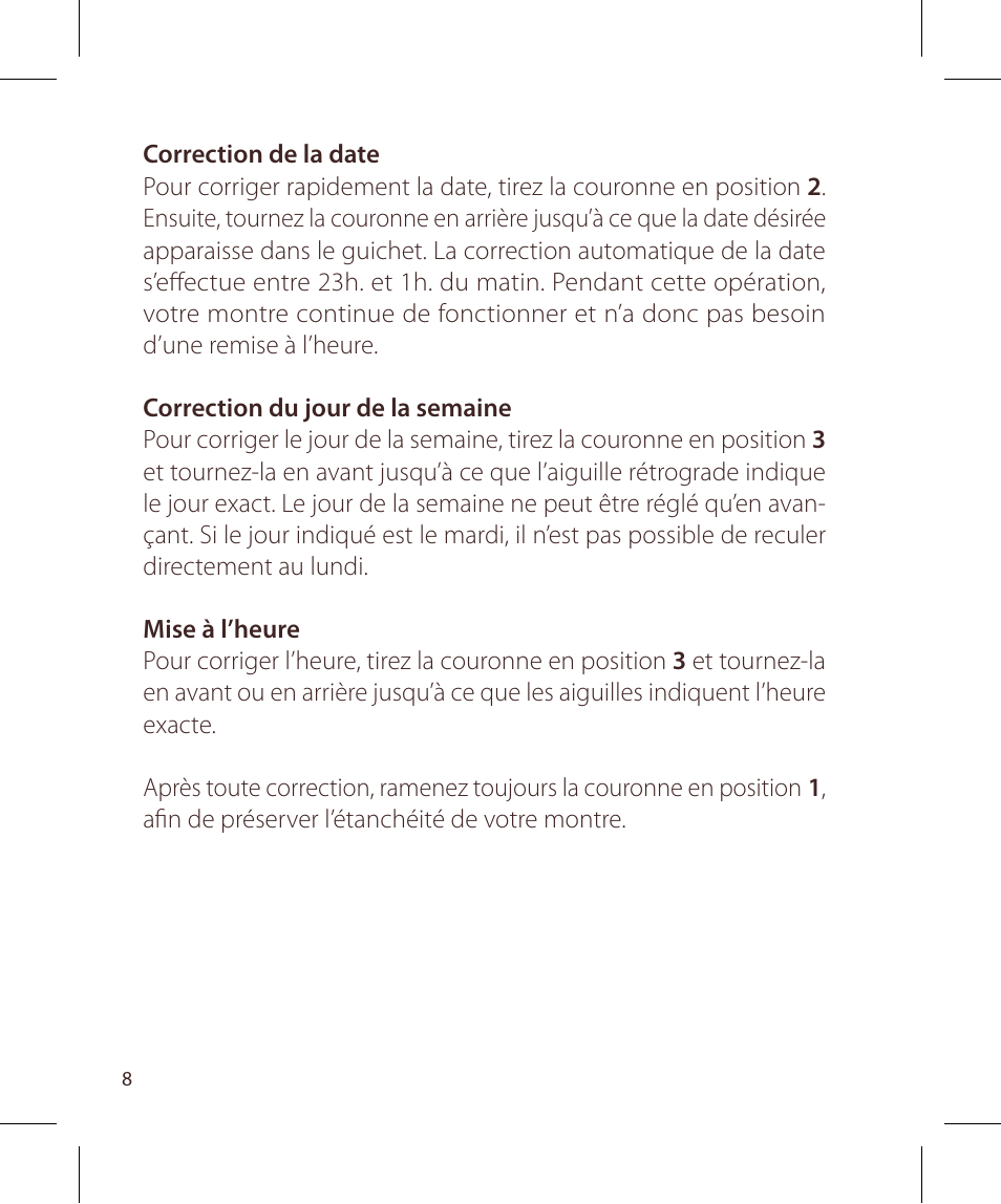 Raymond Weil Кварцевые User Manual | Page 8 / 104