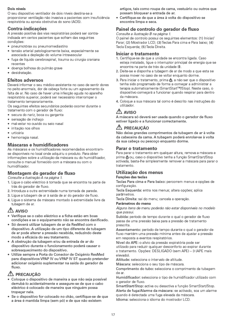 ResMed VPAP IV ST User Manual | Page 17 / 43