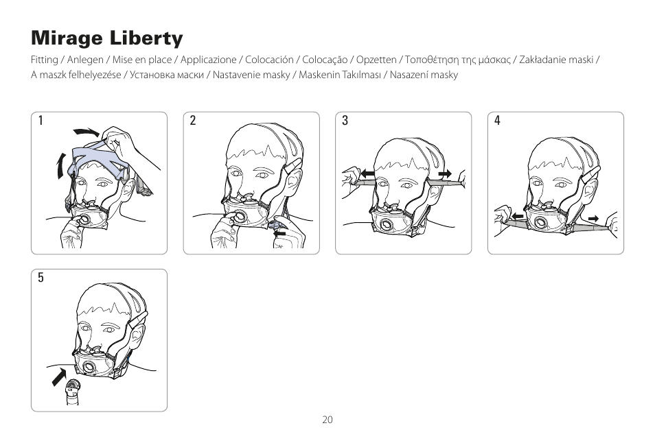Mirage liberty | ResMed Mirage Liberty User Manual | Page 20 / 86