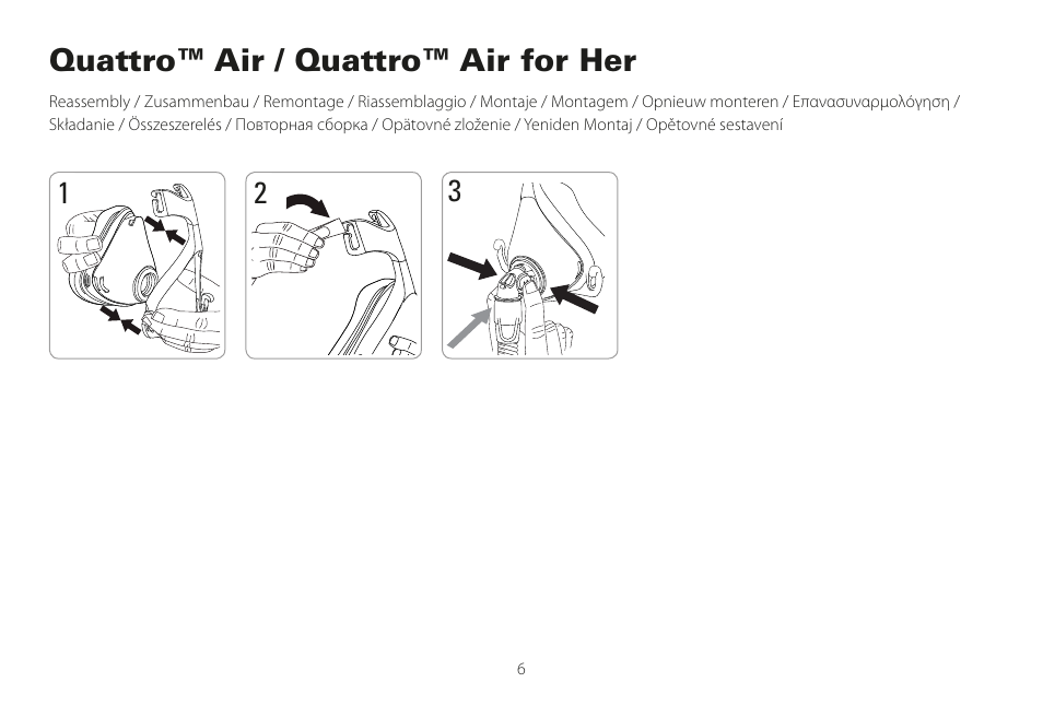 Quattro™ air / quattro™ air for her | ResMed Mirage Liberty User Manual | Page 6 / 86