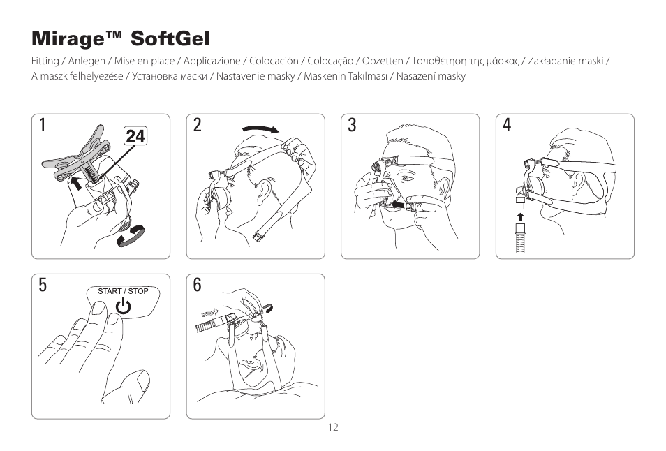Mirage™ softgel | ResMed Mirage Activa User Manual | Page 12 / 88