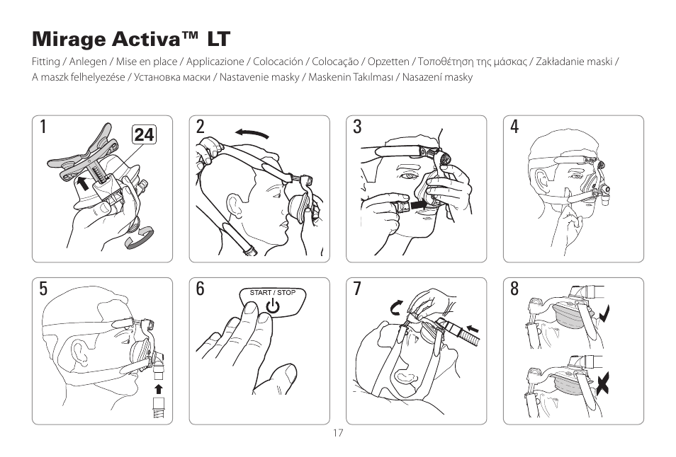 ResMed Mirage Activa User Manual | Page 17 / 88