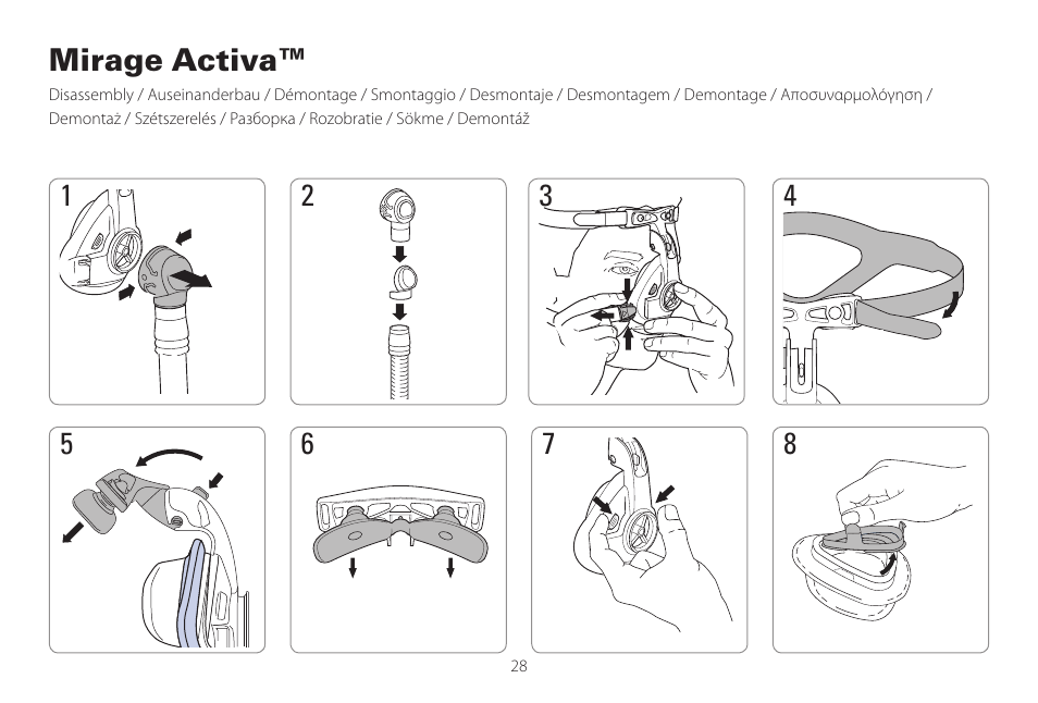 ResMed Mirage Activa User Manual | Page 28 / 88