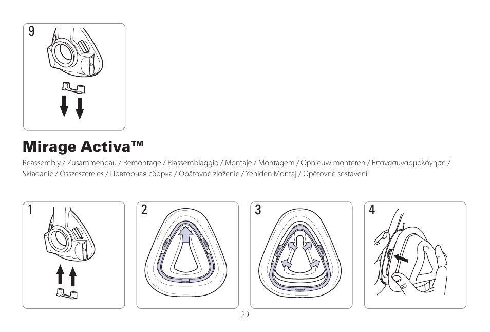 Mirage activa | ResMed Mirage Activa User Manual | Page 29 / 88