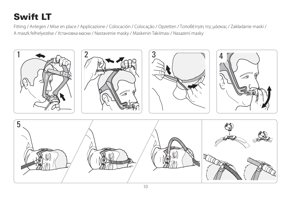 Swift lt | ResMed Mirage Swift II User Manual | Page 10 / 65