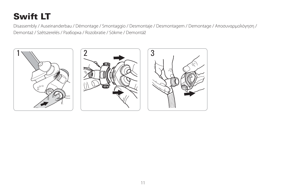 Swift lt | ResMed Mirage Swift II User Manual | Page 11 / 65