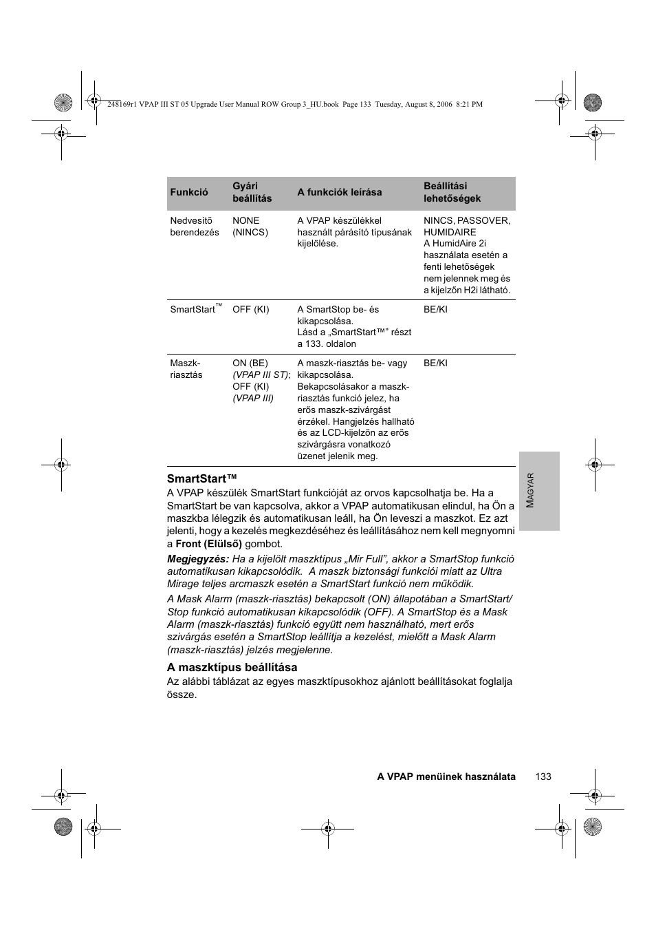 ResMed VPAP III & III ST User Manual | Page 139 / 266