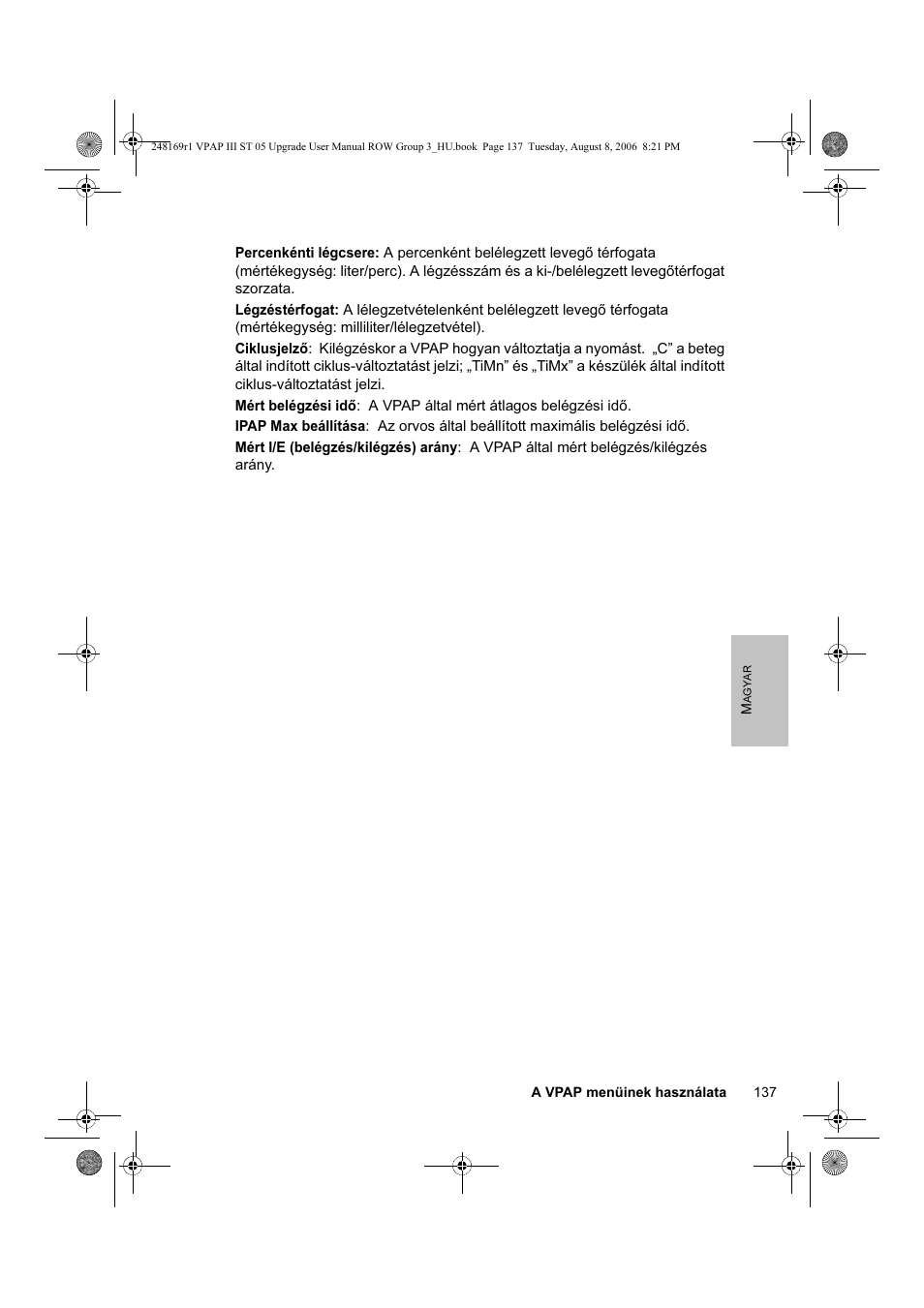 ResMed VPAP III & III ST User Manual | Page 143 / 266