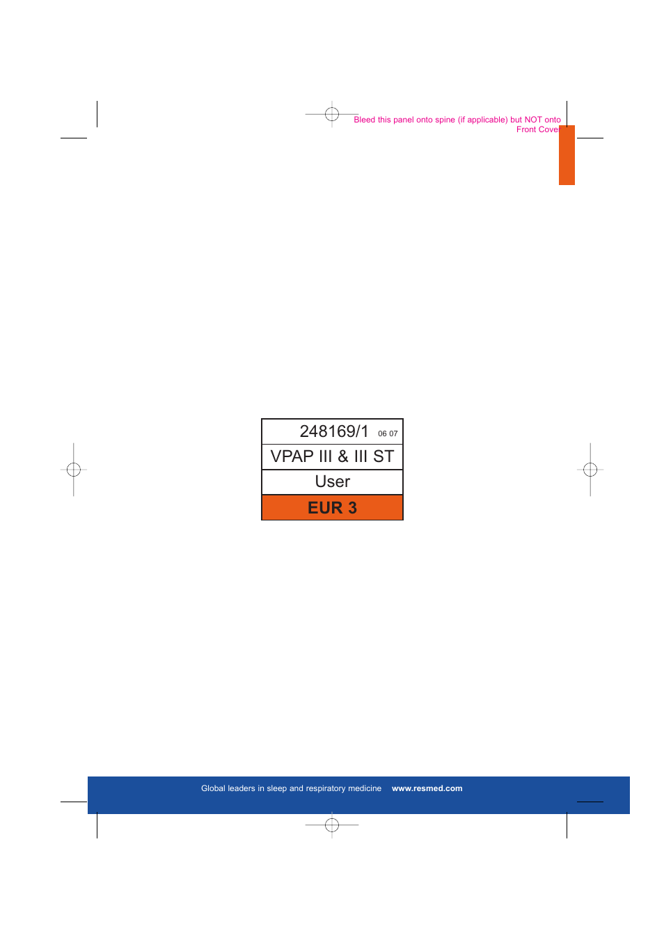 Vpap iii & iii st user eur 3 | ResMed VPAP III & III ST User Manual | Page 2 / 266