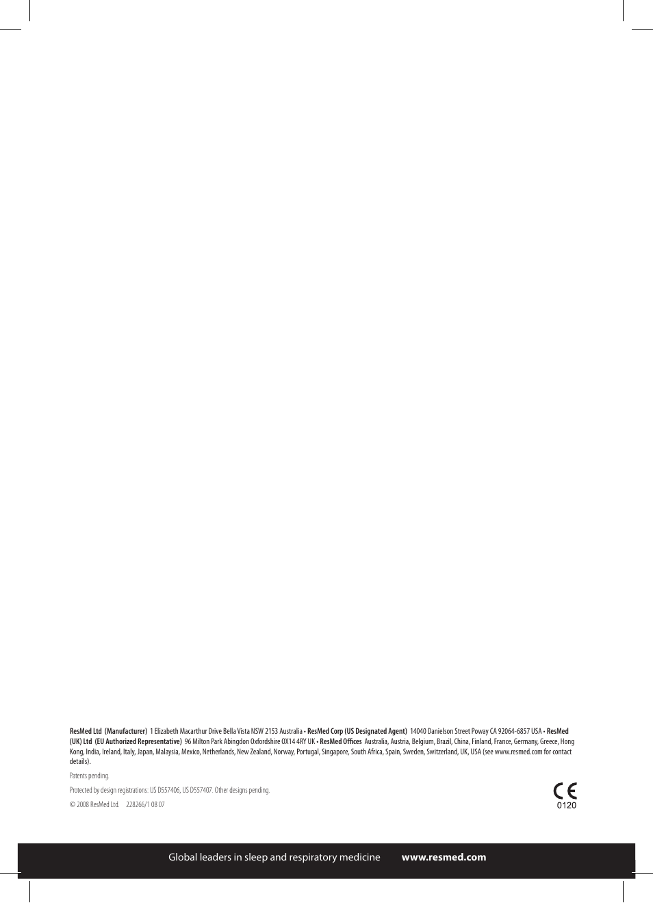 ResMed HumidAire 3i User Manual | Page 24 / 24