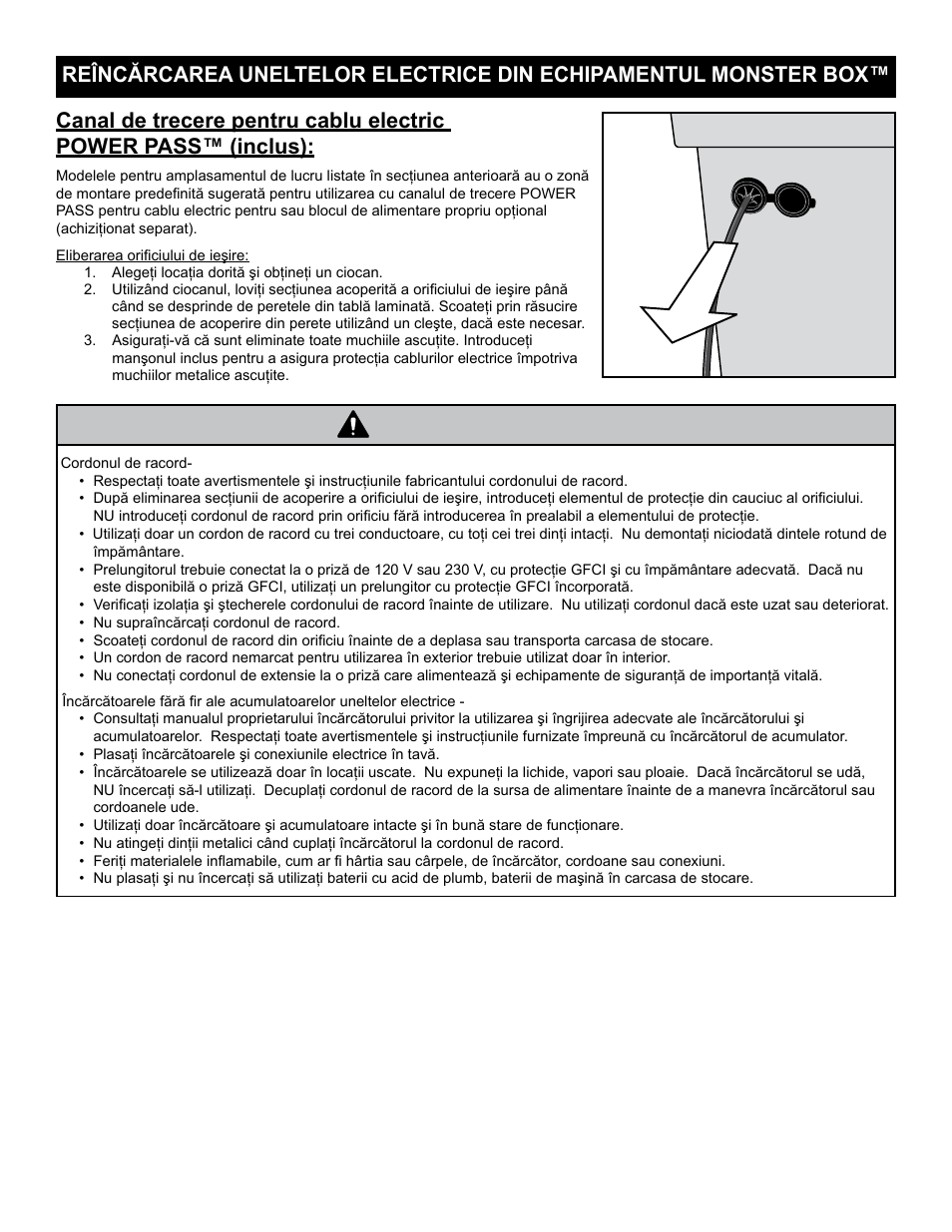 Avertisment | RIDGID MONSTER BOX User Manual | Page 85 / 124