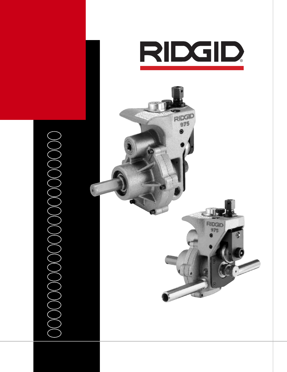 RIDGID Combo Roll Groover User Manual | 490 pages