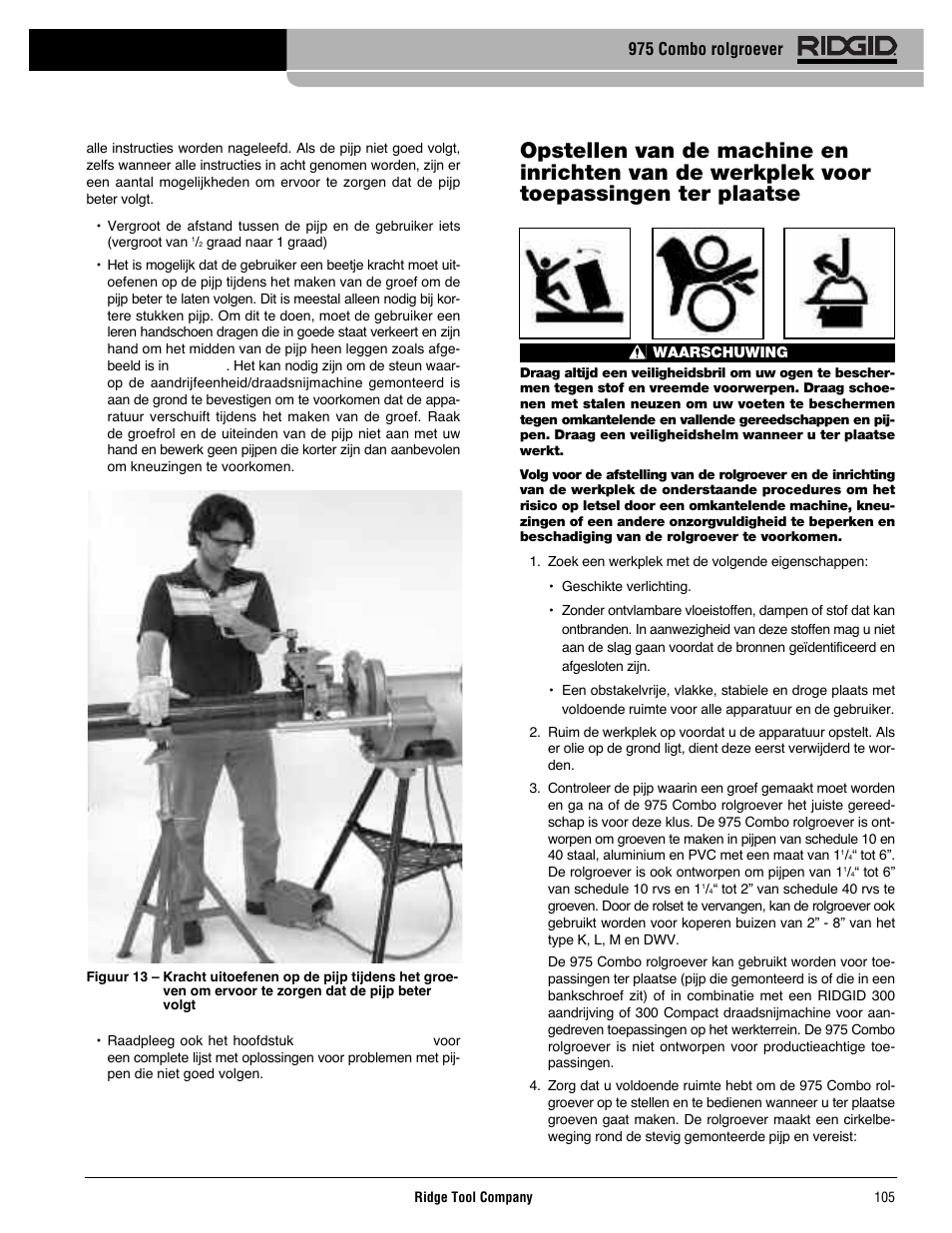 975 combo rolgroever | RIDGID Combo Roll Groover User Manual | Page 107 / 490