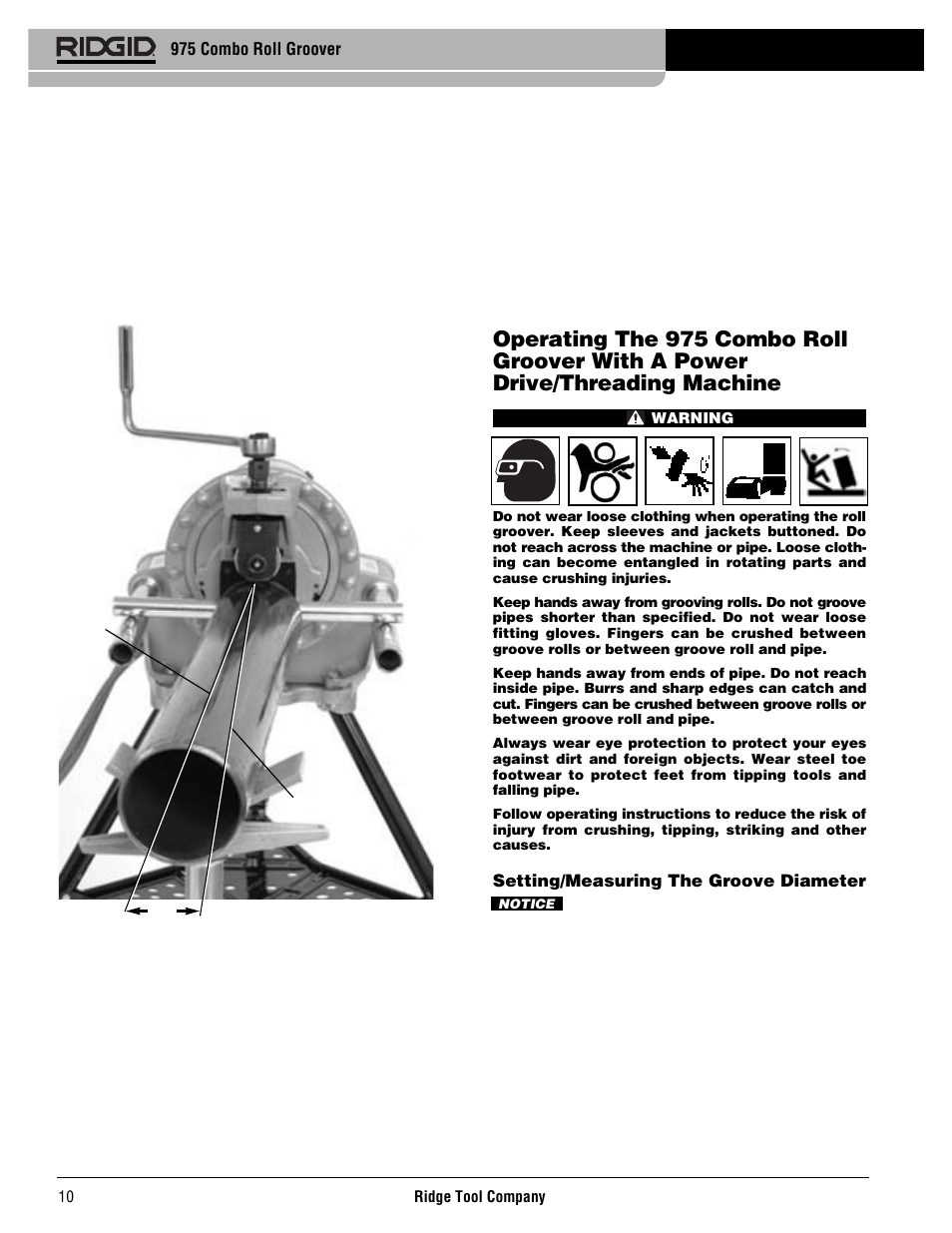 RIDGID Combo Roll Groover User Manual | Page 12 / 490