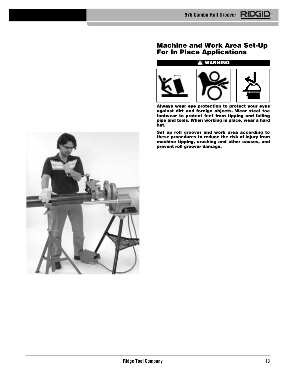 975 combo roll groover | RIDGID Combo Roll Groover User Manual | Page 15 / 490