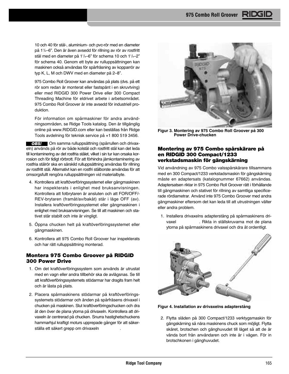 RIDGID Combo Roll Groover User Manual | Page 167 / 490