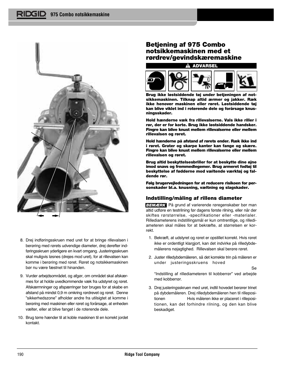 RIDGID Combo Roll Groover User Manual | Page 192 / 490