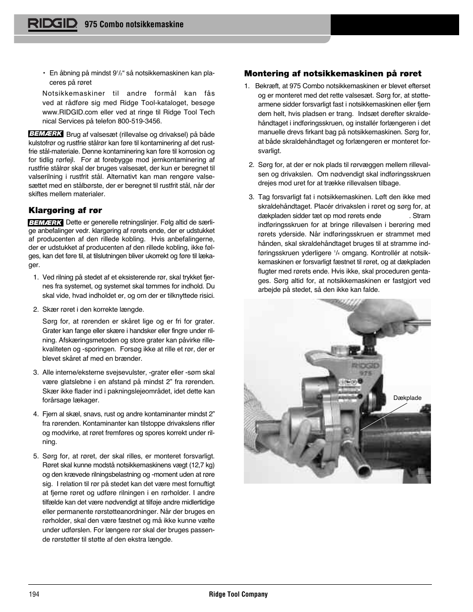 RIDGID Combo Roll Groover User Manual | Page 196 / 490