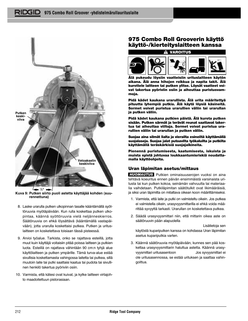 RIDGID Combo Roll Groover User Manual | Page 214 / 490