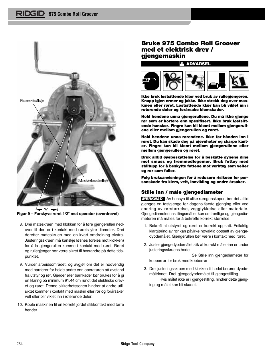 RIDGID Combo Roll Groover User Manual | Page 236 / 490