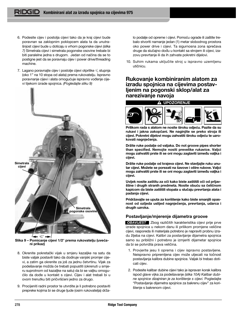 RIDGID Combo Roll Groover User Manual | Page 280 / 490