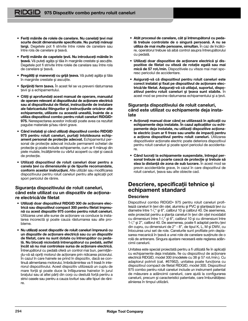 RIDGID Combo Roll Groover User Manual | Page 296 / 490
