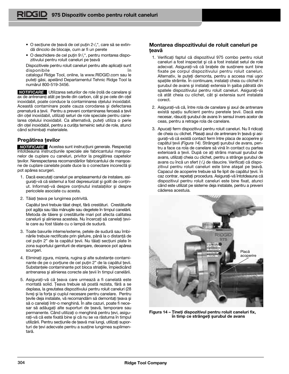 RIDGID Combo Roll Groover User Manual | Page 306 / 490