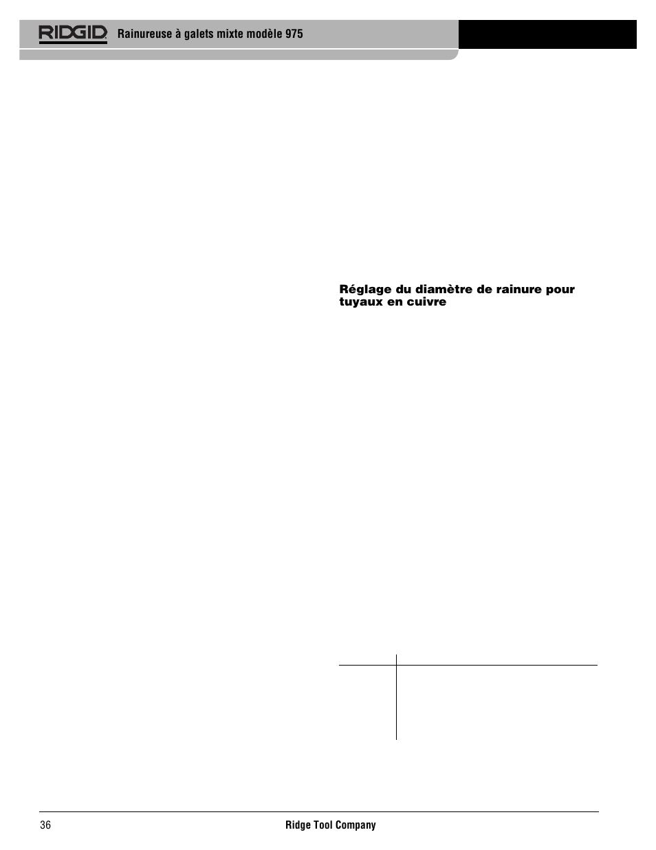 Rainureuse à galets mixte modèle 975 | RIDGID Combo Roll Groover User Manual | Page 38 / 490
