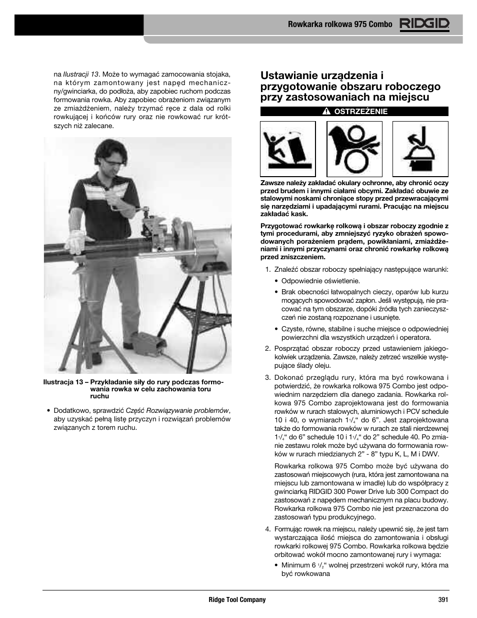 Rowkarka rolkowa 975 combo | RIDGID Combo Roll Groover User Manual | Page 393 / 490
