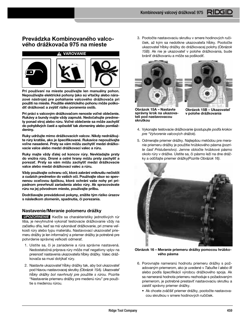 RIDGID Combo Roll Groover User Manual | Page 461 / 490