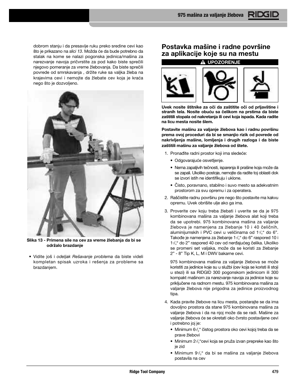 975 mašina za valjanje žlebova | RIDGID Combo Roll Groover User Manual | Page 481 / 490