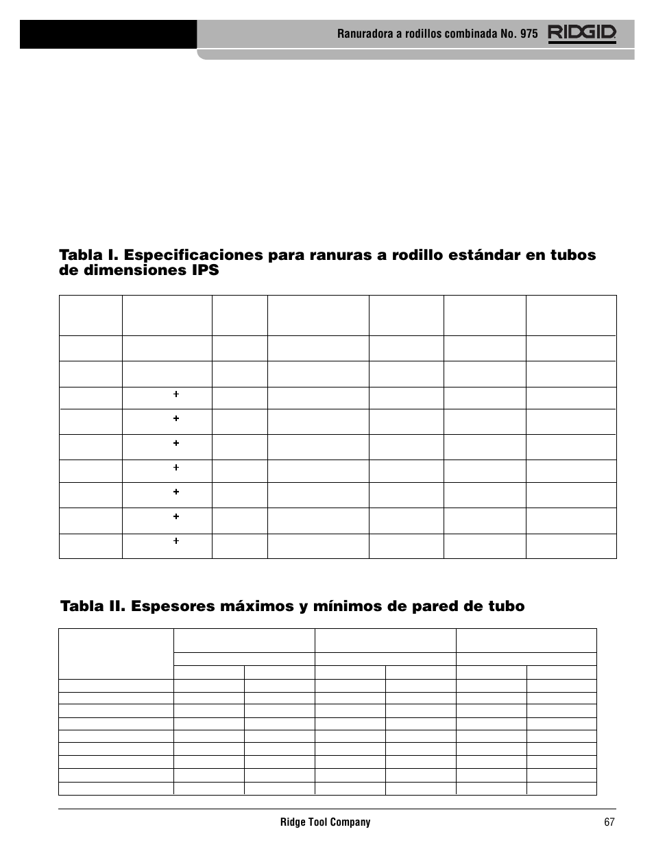 Ranuradora a rodillos combinada no. 975 | RIDGID Combo Roll Groover User Manual | Page 69 / 490