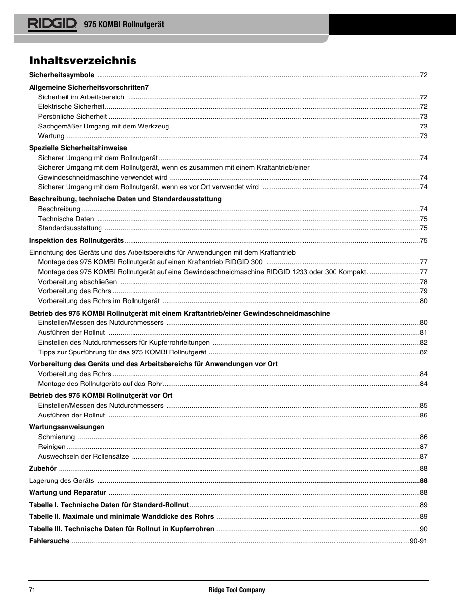 RIDGID Combo Roll Groover User Manual | Page 73 / 490