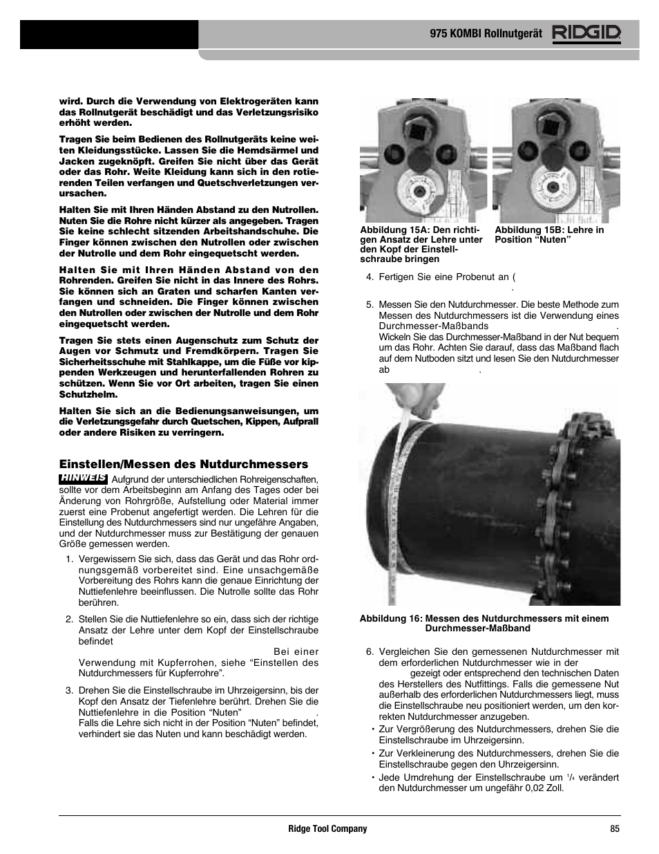 RIDGID Combo Roll Groover User Manual | Page 87 / 490
