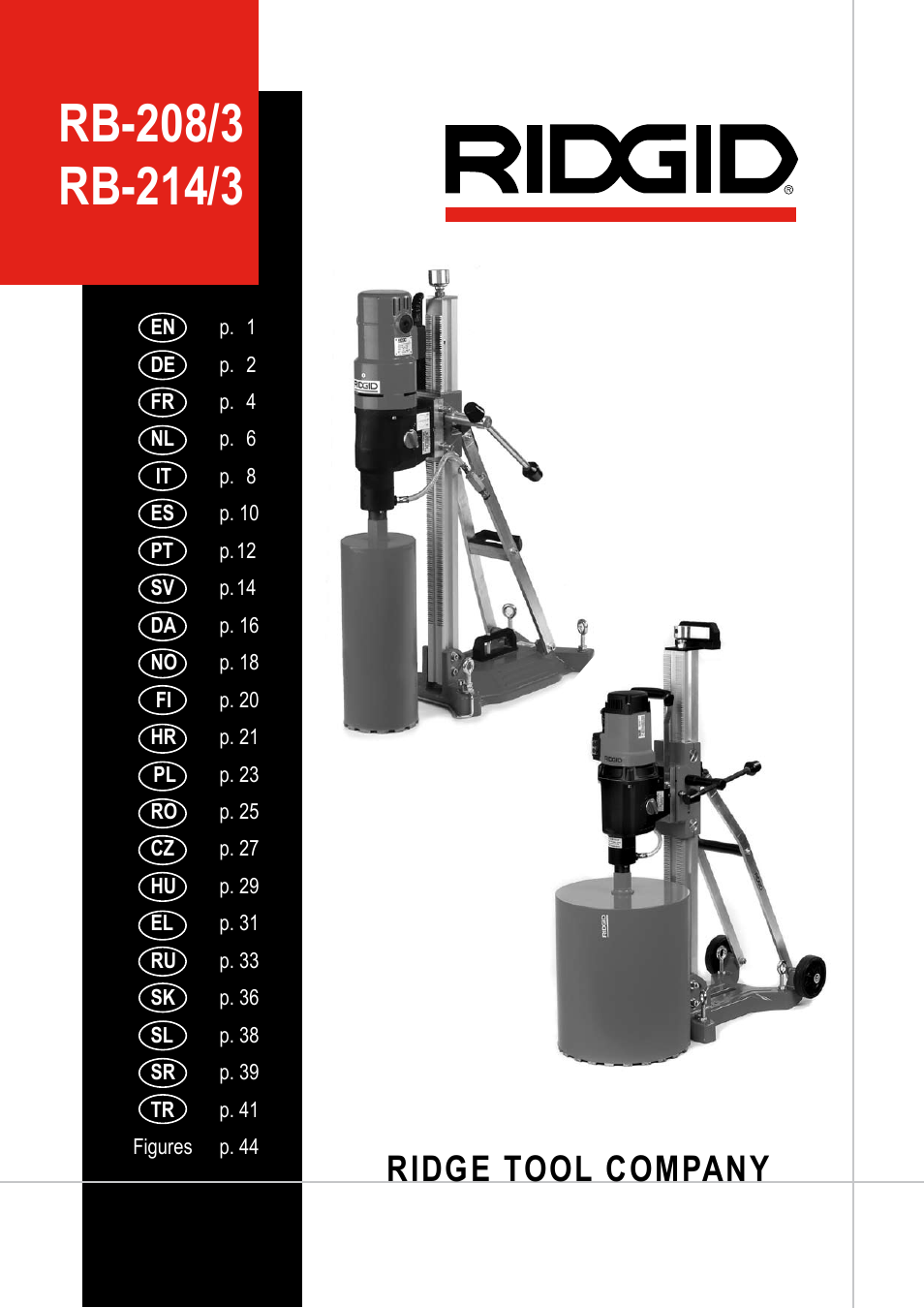 RIDGID RB-214_3 User Manual | 50 pages