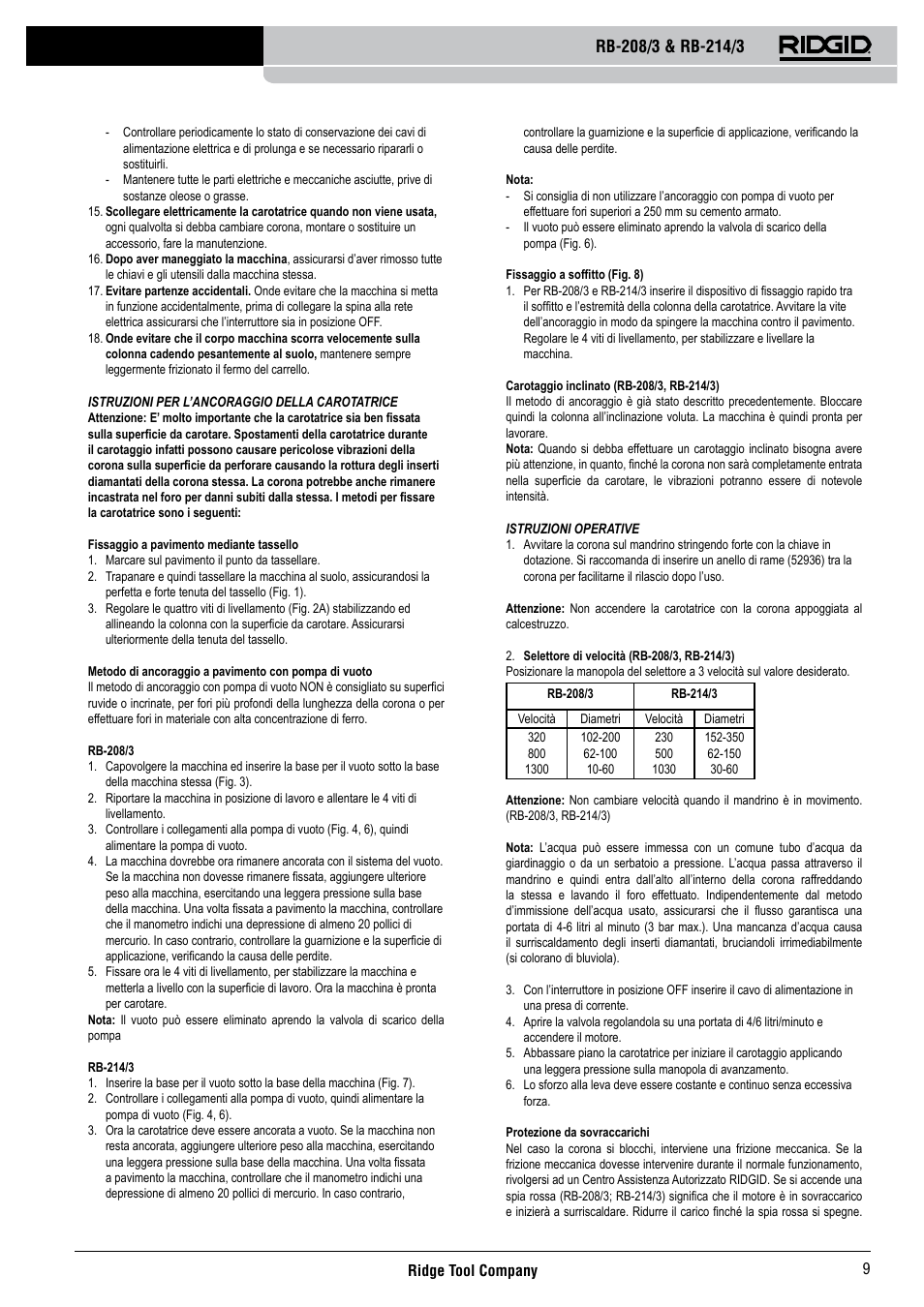 RIDGID RB-214_3 User Manual | Page 11 / 50