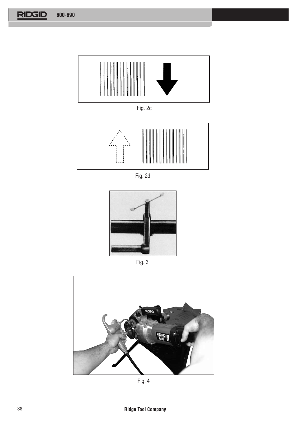 Fig. 2c fig. 2d fig. 3 fig. 4 | RIDGID 690 User Manual | Page 39 / 40