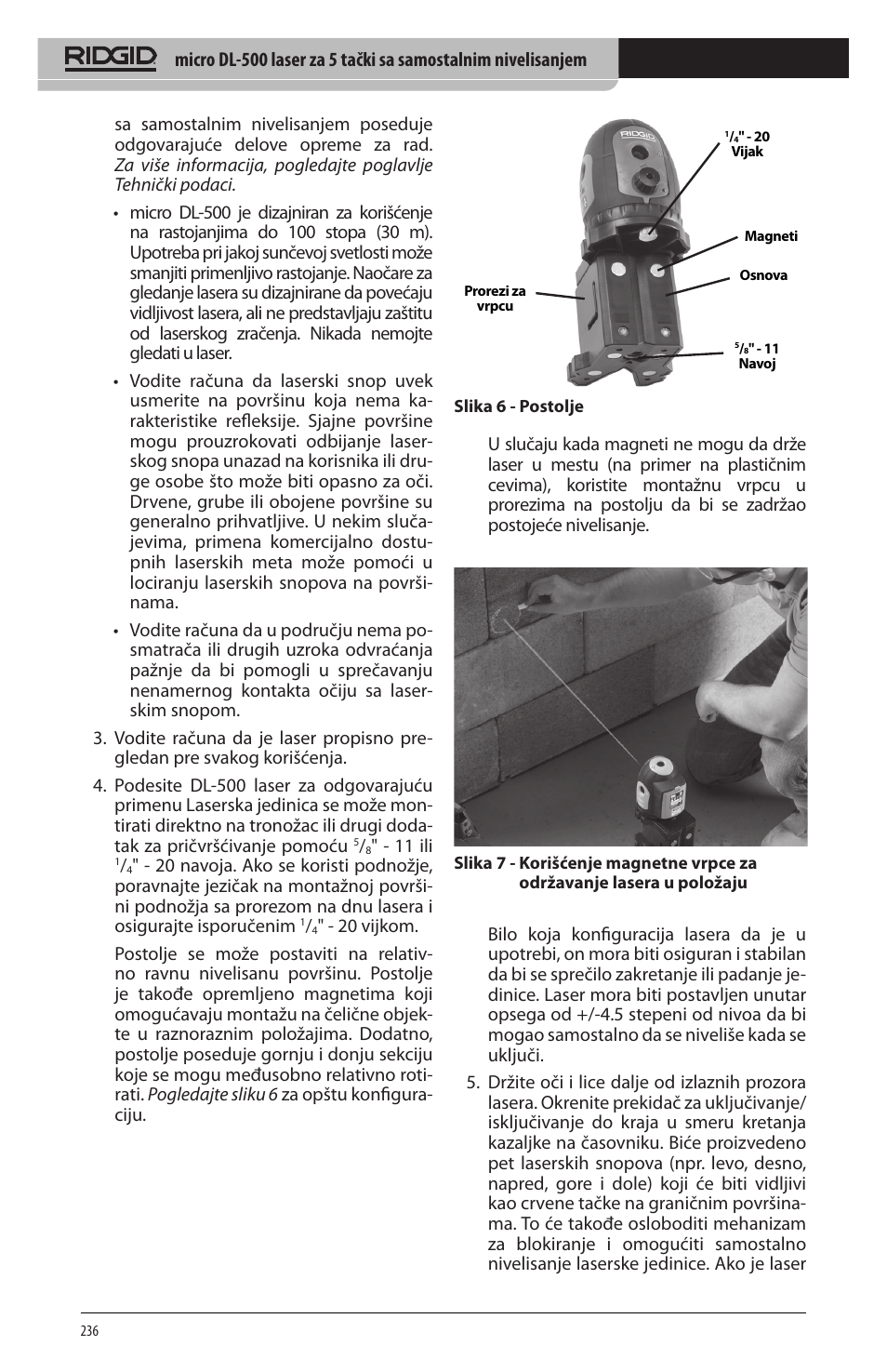 RIDGID micro DL-500 User Manual | Page 238 / 270