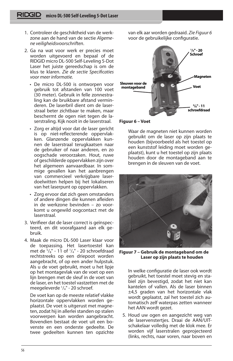 RIDGID micro DL-500 User Manual | Page 58 / 270