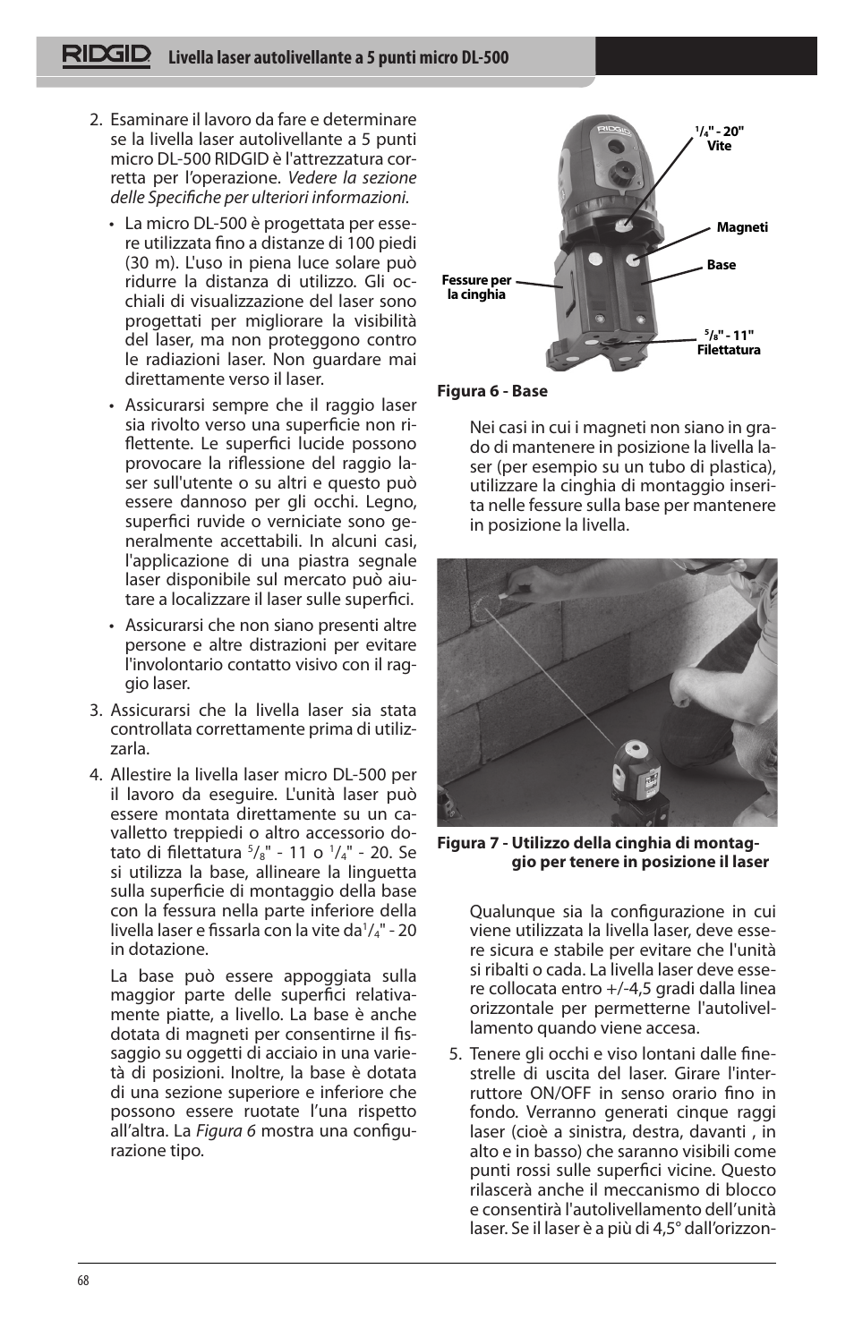 RIDGID micro DL-500 User Manual | Page 70 / 270