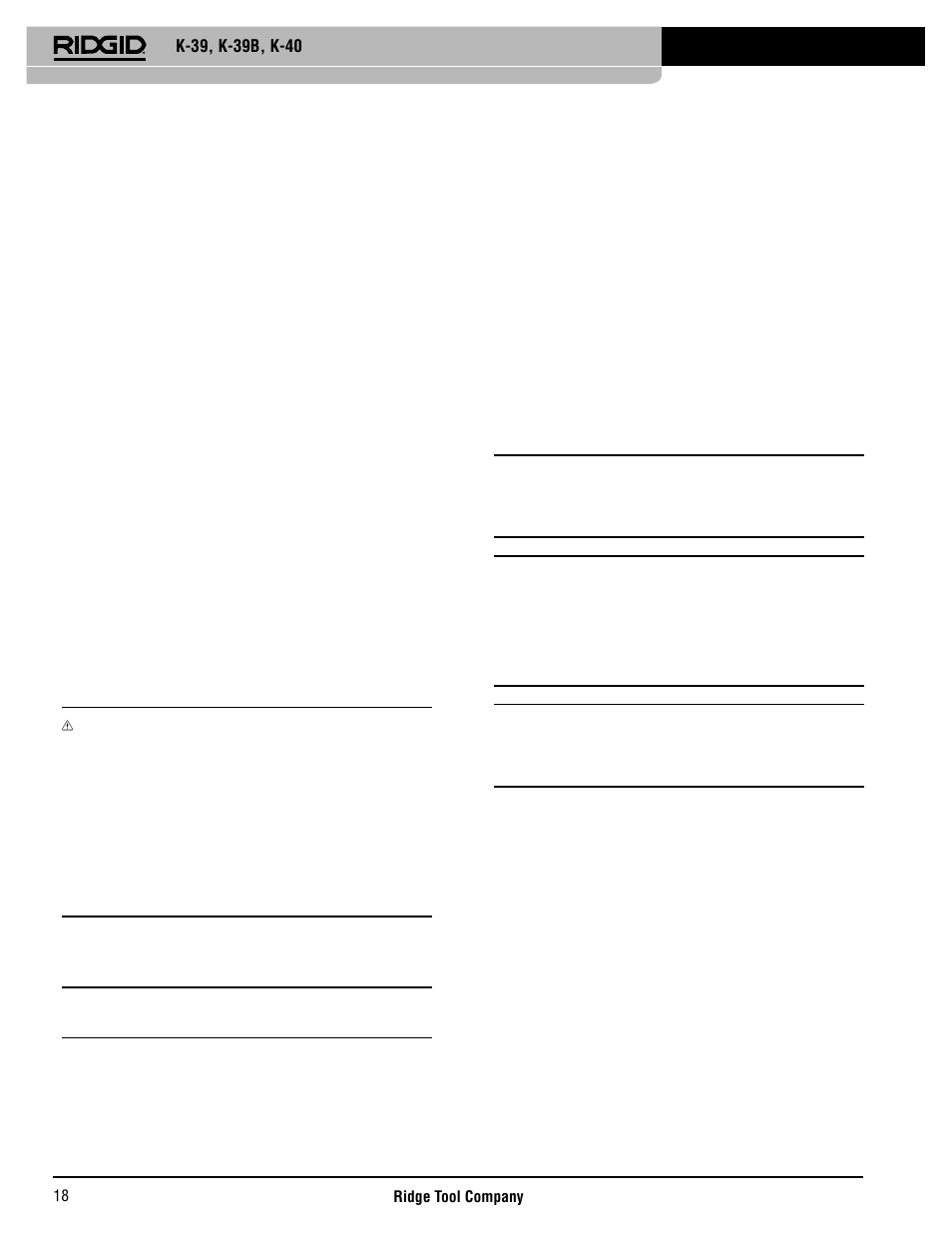 Instructions d’utilisation, Nettoyeur de canalisations sur batterie k-39, Commandes | RIDGID K-40 User Manual | Page 19 / 126