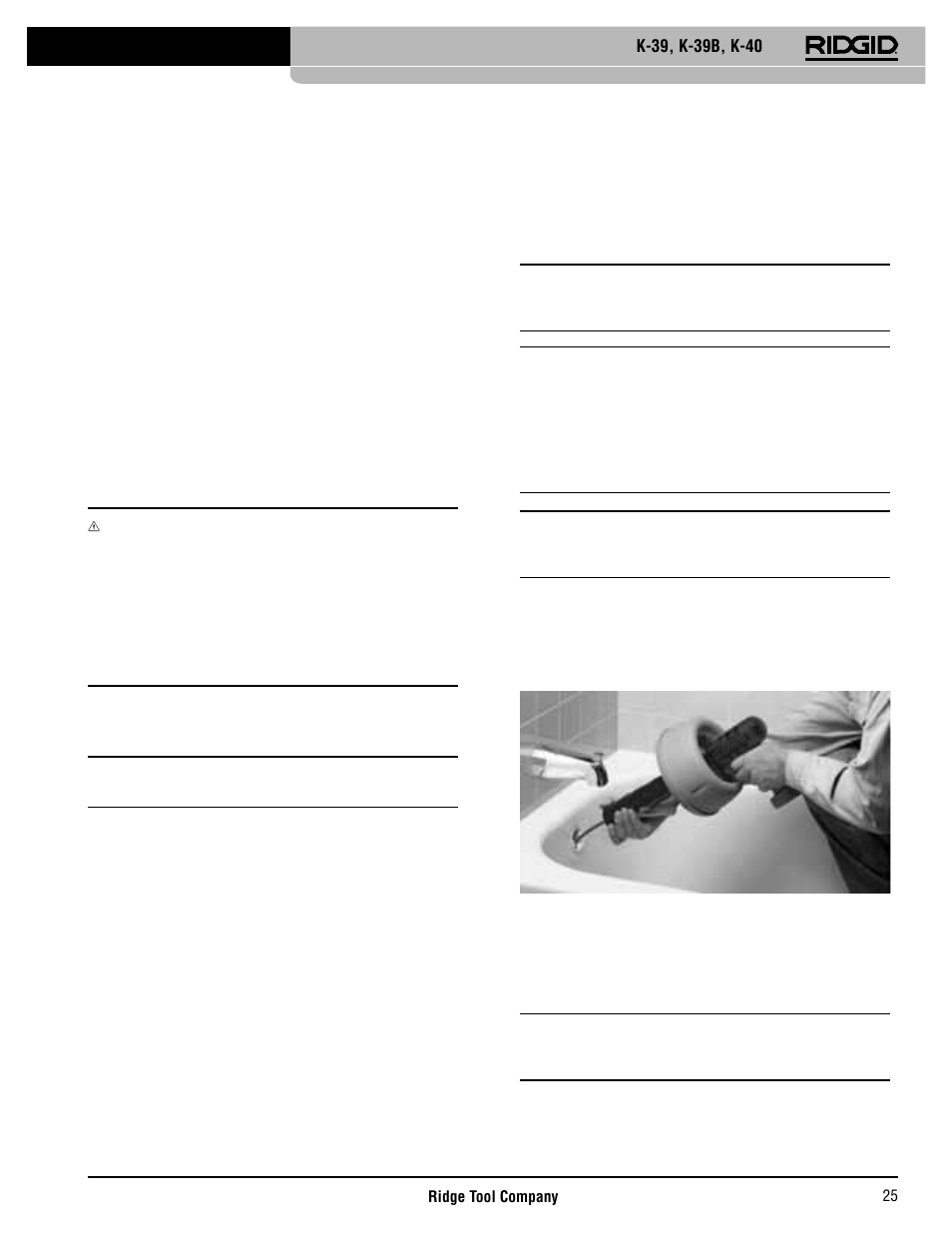 Gebruiksaanwijzing, K-39-ontstopper met batterijvoeding, Bedieningselementen | Ontstoppen van een afvoerleiding | RIDGID K-40 User Manual | Page 26 / 126