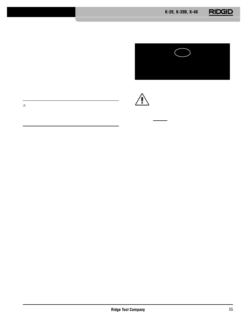 Betjeningsvejledning, Bortskaffande av batterier, Tillbehör | Förvaring av maskinen, Generelle sikkerhedsoplysninger, Sikker betjening af afl øbsrenser | RIDGID K-40 User Manual | Page 56 / 126