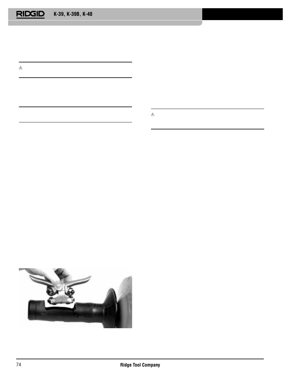 Huolto-ohjeet, Akun hävitys, Varusteet | Laitteen varastointi, Automaattisyöttö | RIDGID K-40 User Manual | Page 75 / 126