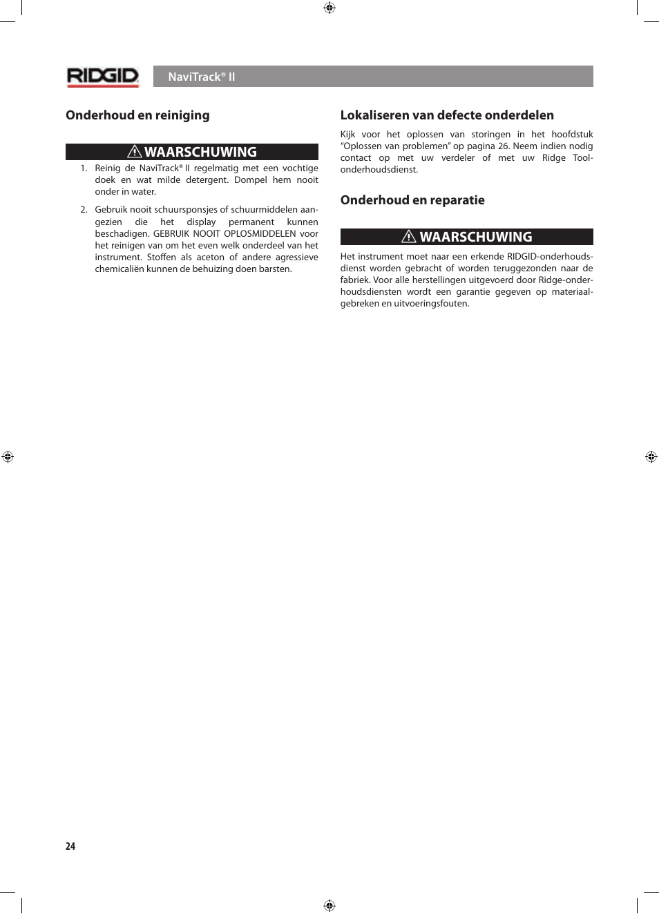 RIDGID NaviTrack II User Manual | Page 110 / 394